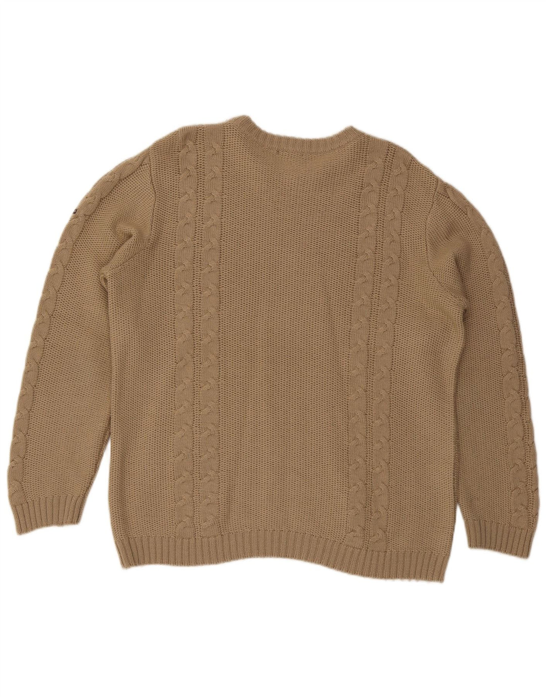 Canadiens Herren-Pullover mit U-Boot-Ausschnitt, XL, beige Wolle