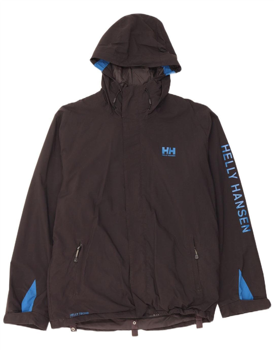 Helly Hansen Herren-Windbreaker-Jacke mit Grafik, UK 38, Mittelschwarz, Farbblock