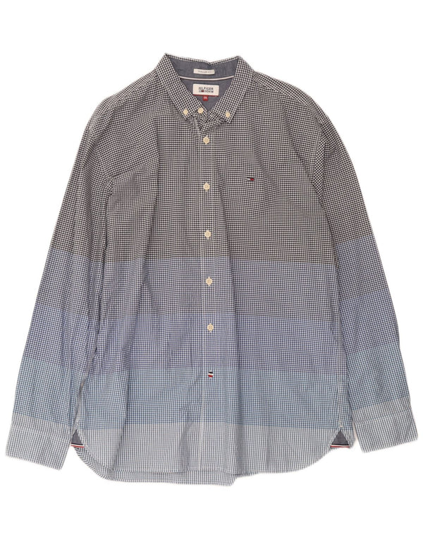 Tommy Hilfiger Herren-Hemd mit normaler Passform, 2XL, mehrfarbig, Gingham-Baumwolle