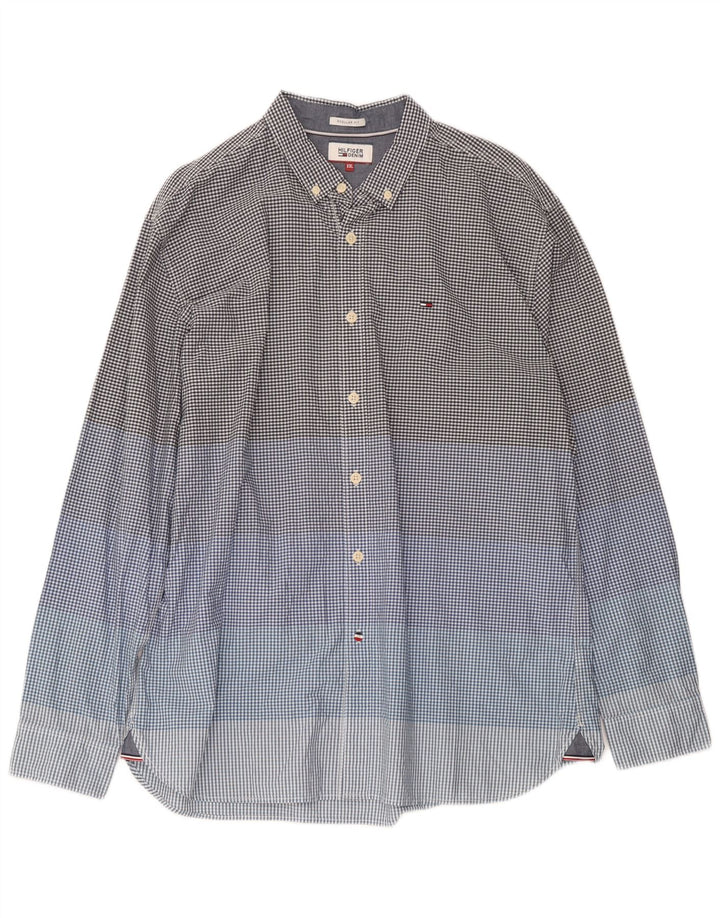 Tommy Hilfiger Herren-Hemd mit normaler Passform, 2XL, mehrfarbig, Gingham-Baumwolle