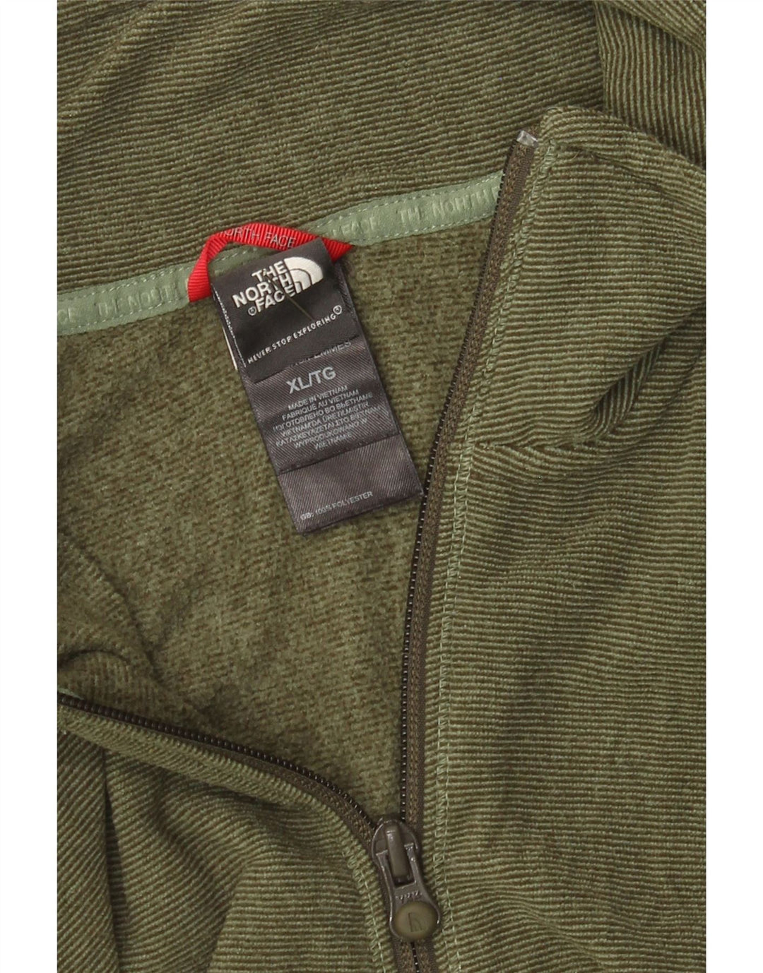The North Face Damen Fleecejacke UK 18 XL Khaki Polyester