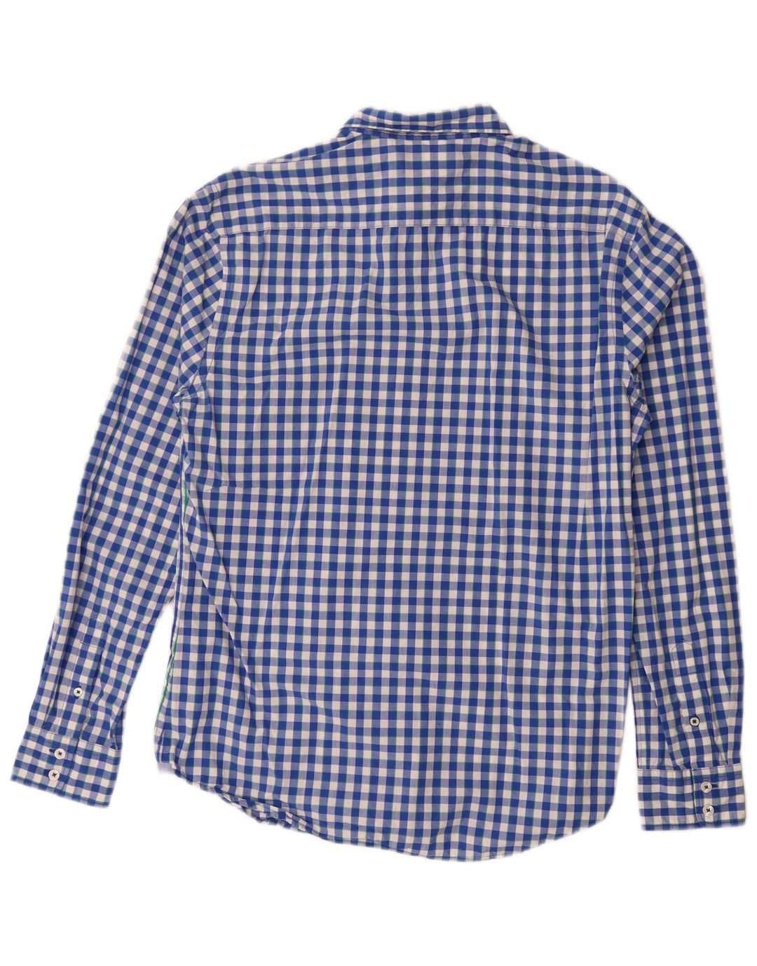 BODEN Herren-Slim-Fit-Hemd aus mittelblauer Gingham-Baumwolle