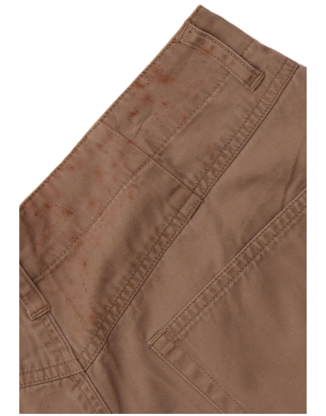 EDDIE BAUER Damen-Chino-Shorts mit hoher Taille und Klammern, US 12, Größe L, W30, Beige