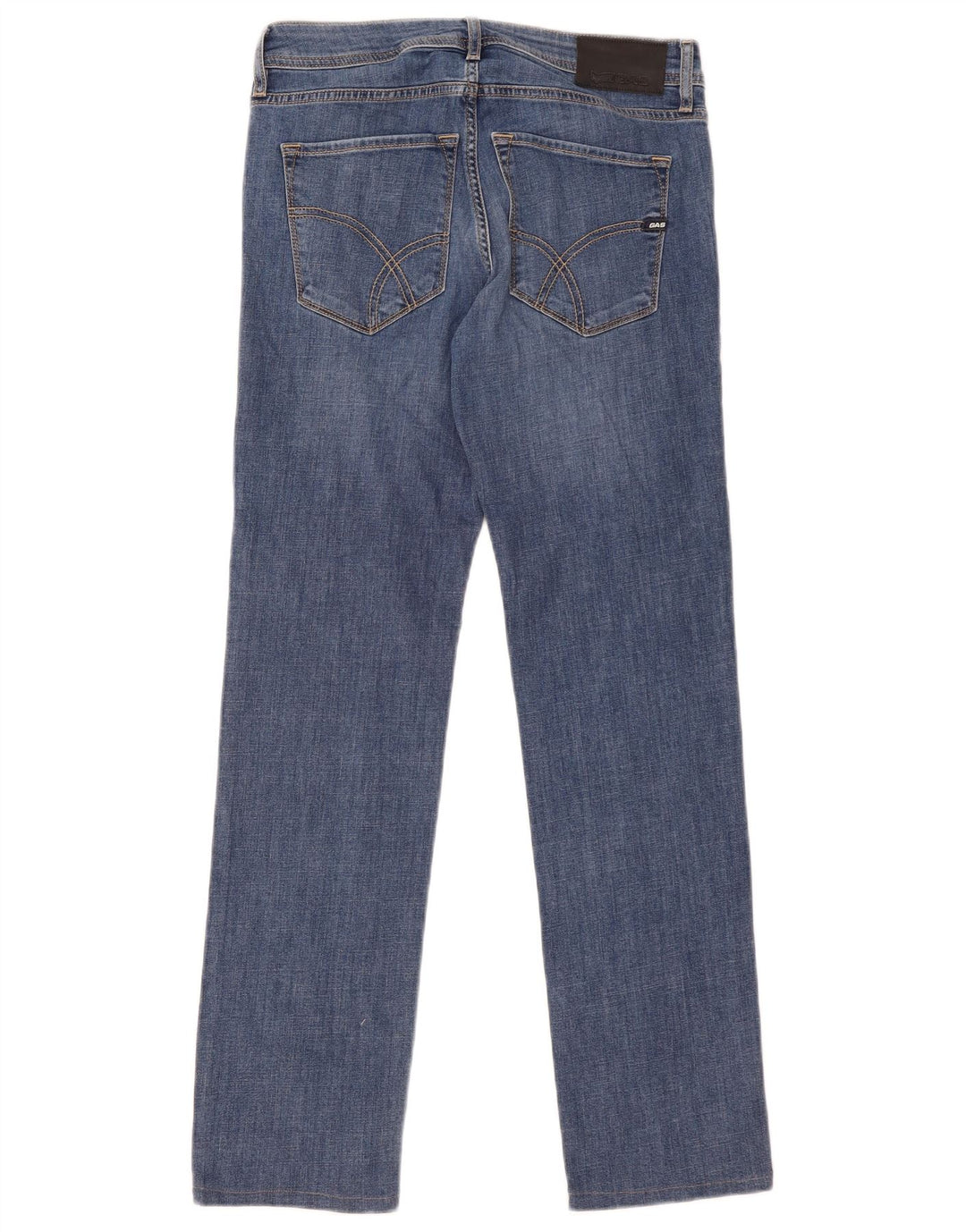 Gas Damen Slim Jeans W30 L30 Blaue Baumwolle