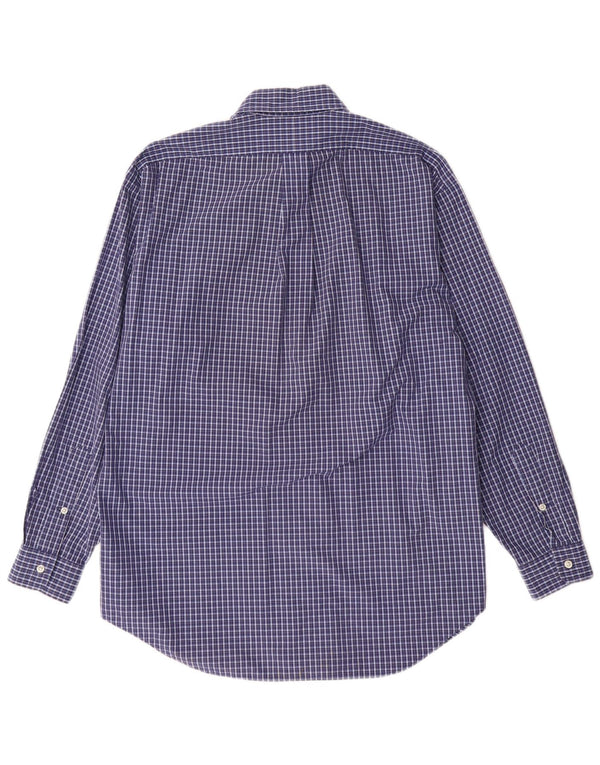 Ralph Lauren Mens Blake Relaxed Fit Shirt Medium Blue Check Cotton