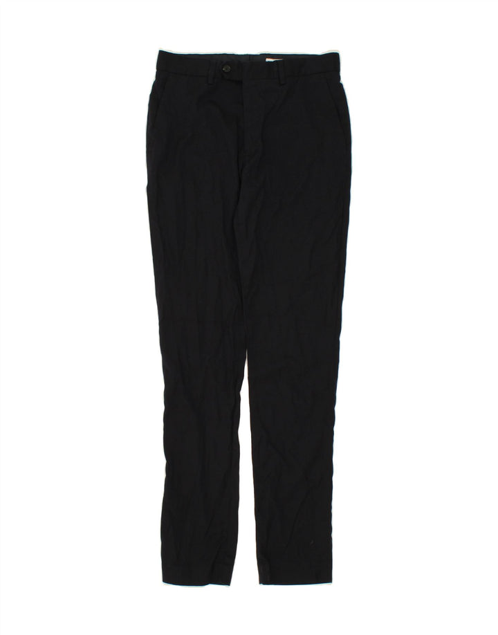 JULES Mens Slim Suit Trousers W30 L32 Navy Blue Polyester Vintage Jules and Second-Hand Jules from Messina Hembry 