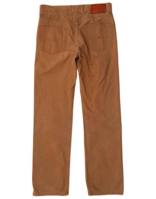 Tommy Hilfiger Herren gerade Freizeithose W32 L32 braune Baumwolle