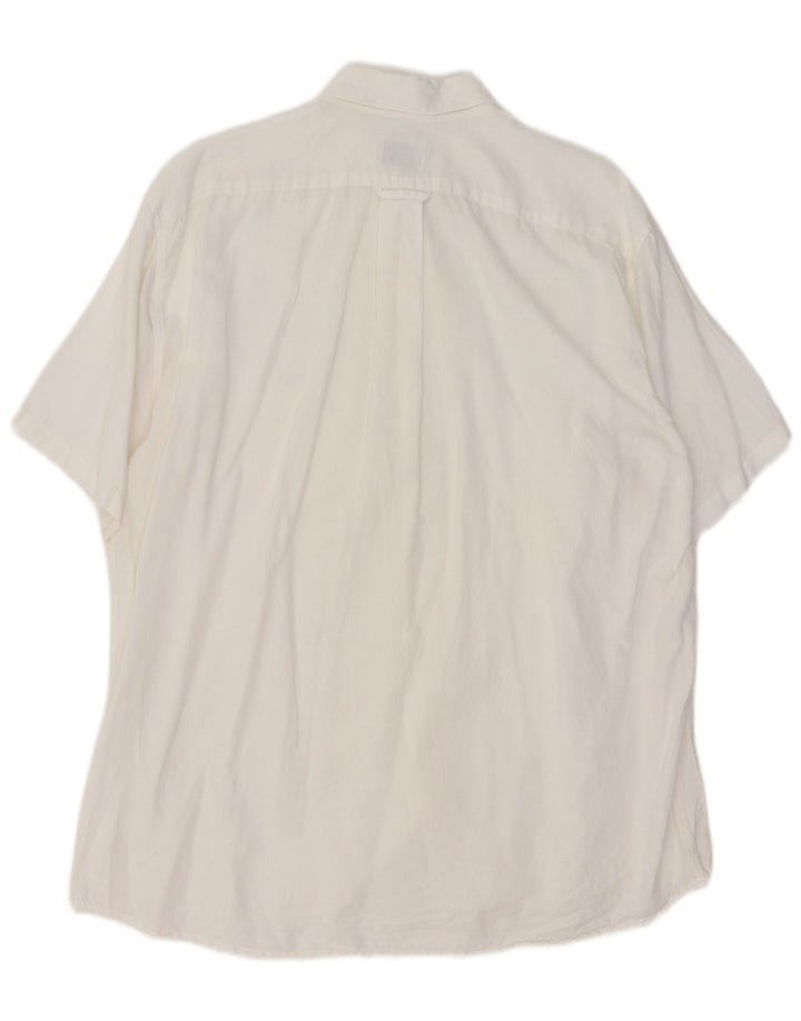 Lacoste Herren Kurzarmhemd Größe 42 Large Weiß