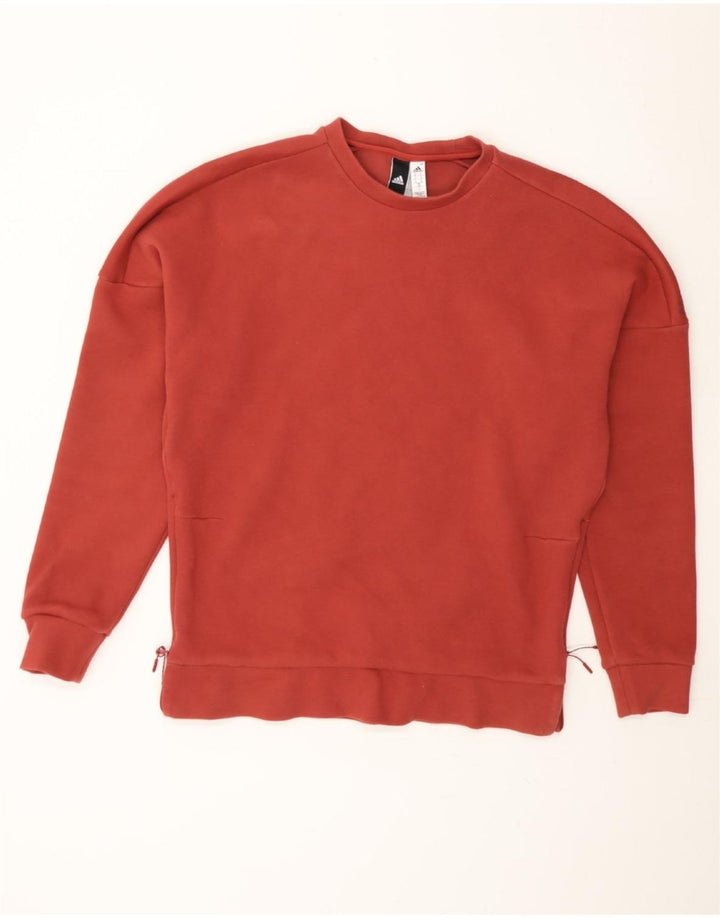 ADIDAS Mens Sweatshirt Jumper Medium Red Cotton Vintage Adidas and Second-Hand Adidas from Messina Hembry 