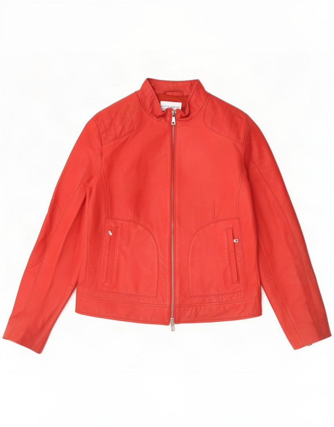 Linea Emme Damen Lederjacke UK 16 Large Rot