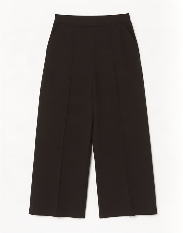Zara Damen Freizeithose mit weitem Bein, Größe S, W26, L27, Schwarz