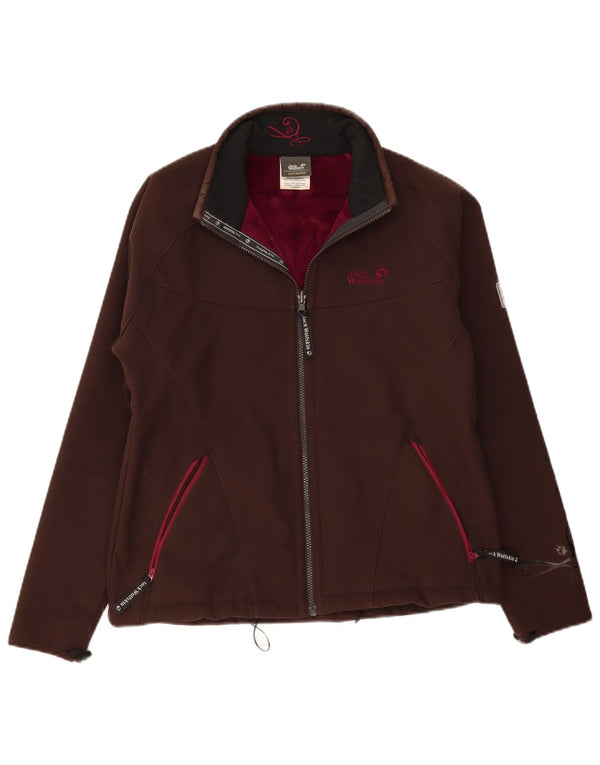 Jack Wolfskin Damen Liner Windjacke UK 16 Large Braun Polyester