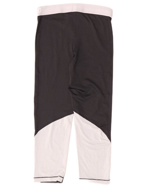 Nike Damen Dri Fit Leggings UK 14 Medium Schwarz Polyester Sport