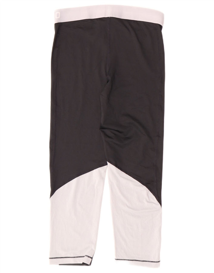 Nike Damen Dri Fit Leggings UK 14 Medium Schwarz Polyester Sport