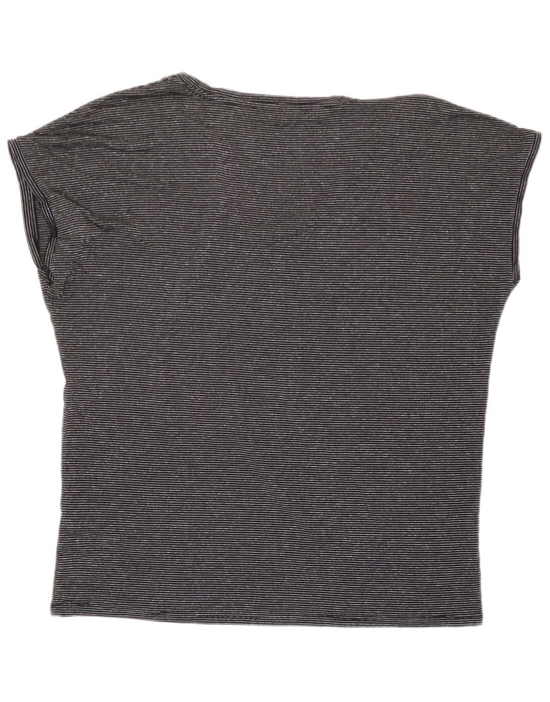 Marks & Spencer Damen-T-Shirt in Übergröße, Gr. 10, Größe S, Schwarz, gestreift