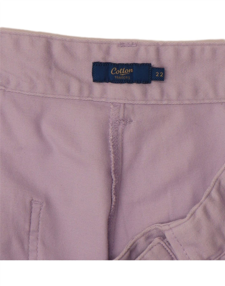 COTTON TRADERS Gerade Chino-Hose für Damen, UK 22, 3XL, W40, L30, Lila