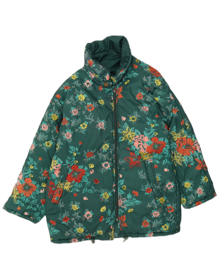 Stratos Damen Wende-Skijacke EU 44 XL Grün geblümtes Polyester