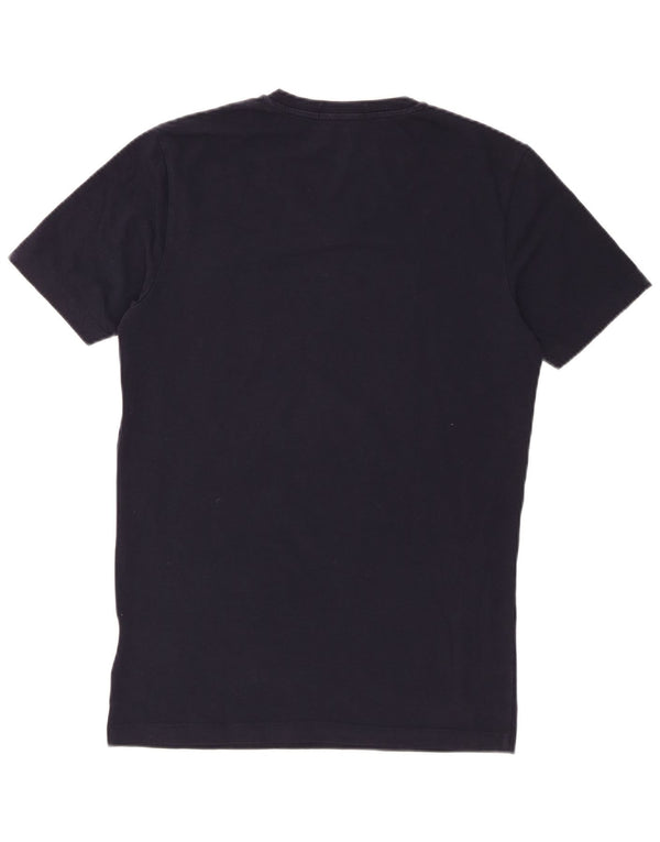 CALVIN KLEIN JEANS Slim Fit Grafik-T-Shirt-Oberteil für Herren in mittlerem Marineblau