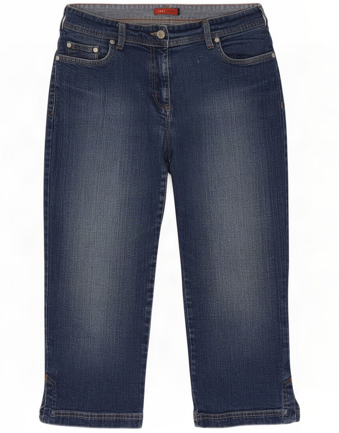 Next Damen Capri-Jeans UK 12 Medium W30 L19 Blaue Baumwolle