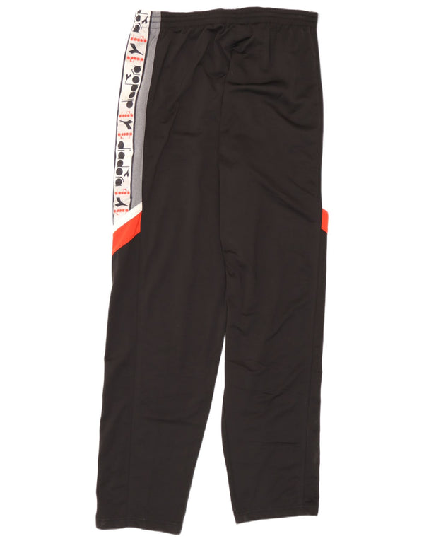 Diadora Herren-Trainingshose mit Grafik, UK 46, XL, Schwarz, Farbblock