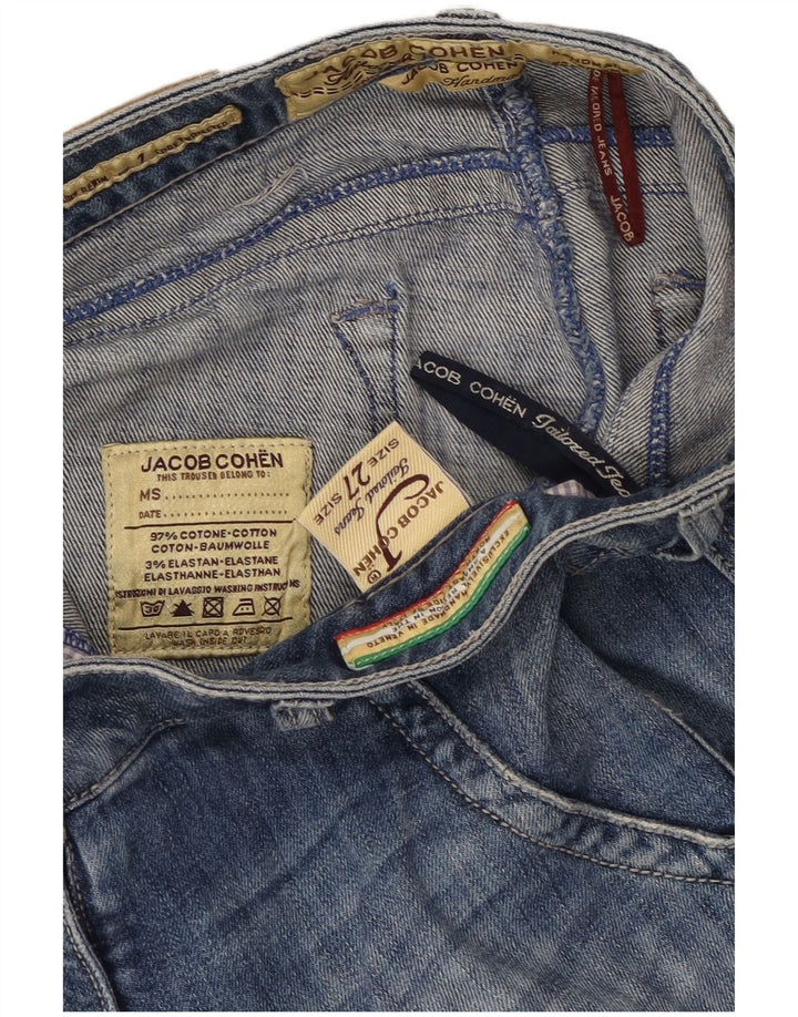 Jacob Cohen Damen Straight Jeans W27 L28 Blaue Baumwolle