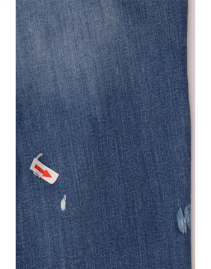 Lee Damen Marion Straight Jeans W30 L31 Blaue Baumwolle