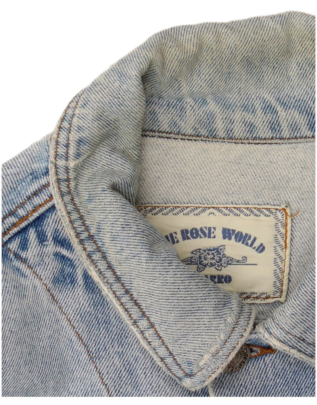 CHARRO Damen Übergroße Jeansjacke UK 10 Small Blaue Baumwolle