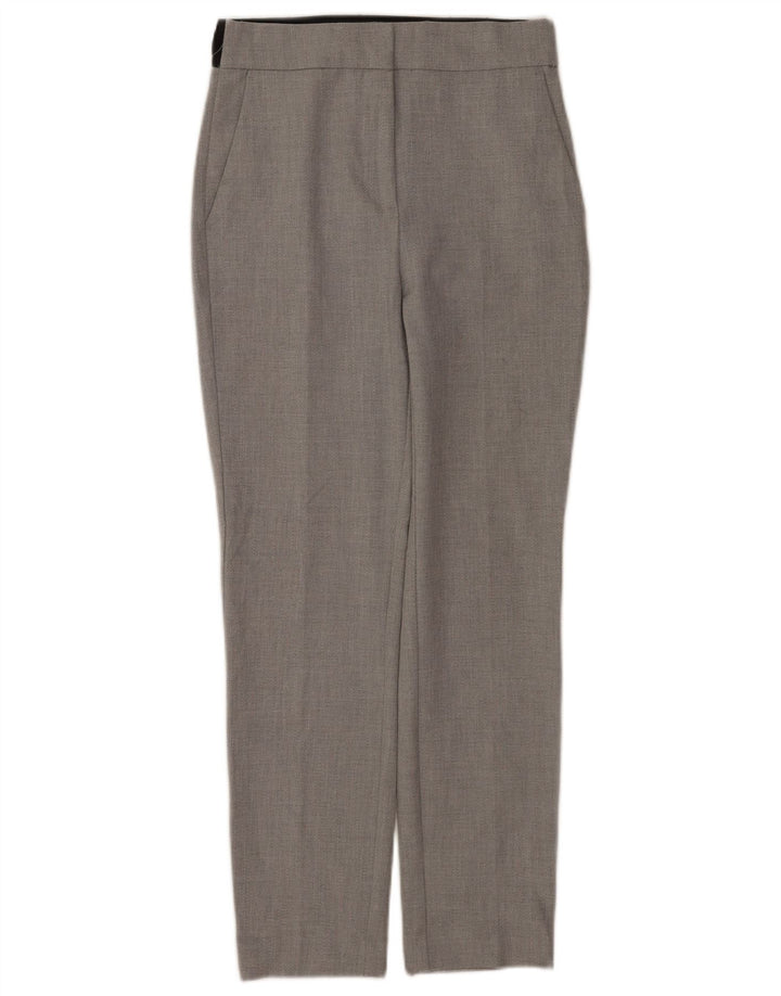 Zara Slim-Anzughose für Damen, Größe S, W26, L28, Grau, Polyester