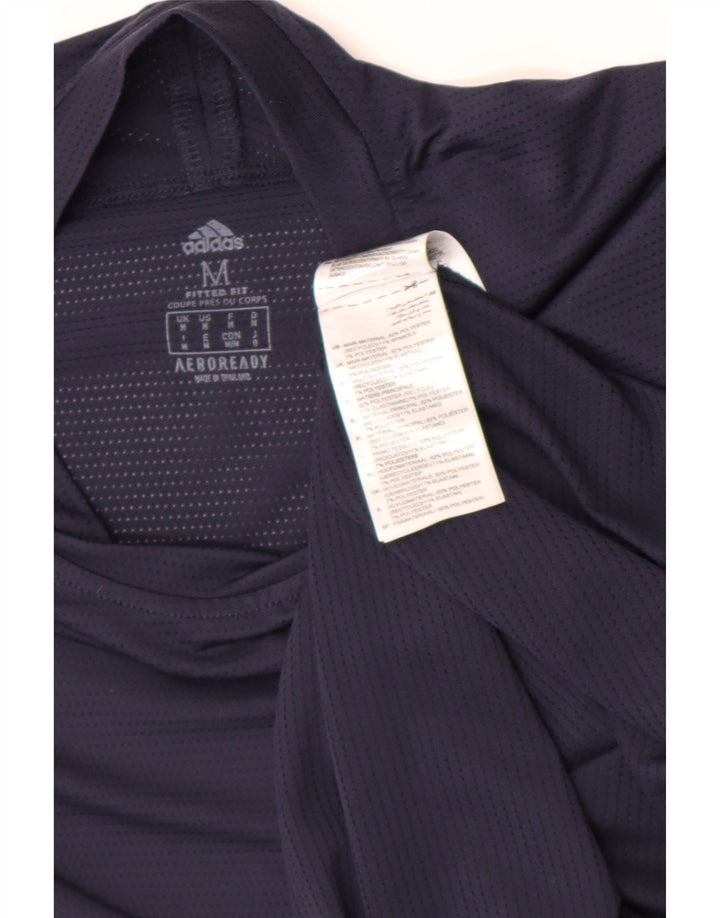 Adidas Herren Aeroready T-Shirt Top Medium Marineblau Polyester