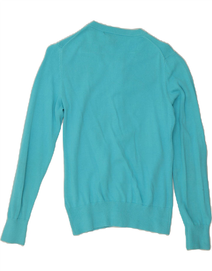 GANT Womens Cardigan Sweater UK 12 Medium Blue Cotton Vintage Gant and Second-Hand Gant from Messina Hembry 