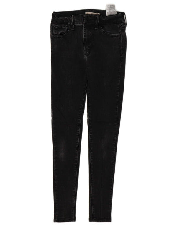 LEVI'S Damen 720 High Rise Super Skinny Jeans W25 L26 Schwarze Baumwolle