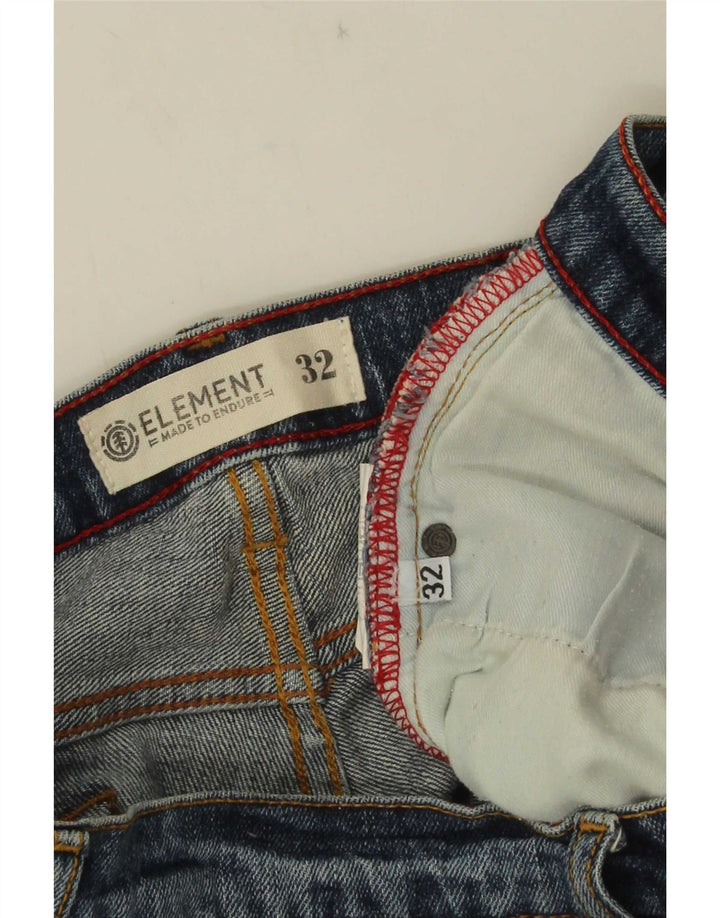 Element Herren Jeansshorts W32 Mittelblau