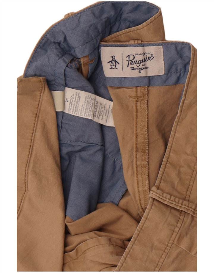 Penguin Herren-Chinoshorts, W36, Größe L, Beige, Baumwolle