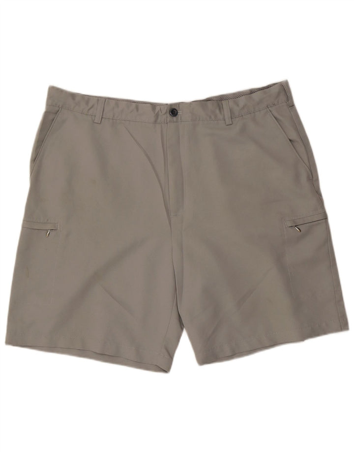 Izod Herren Cargoshorts W40 XL Grau Polyester