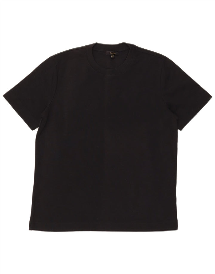 MASSIMO DUTTI Herren T-Shirt Top Medium Schwarz