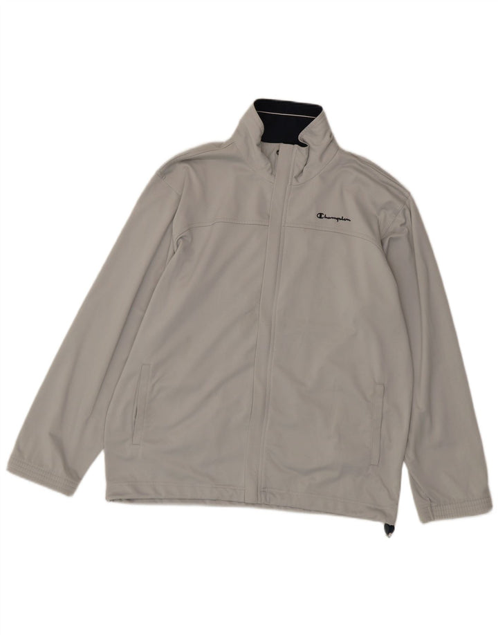 Champion Herren-Trainingsanzug-Oberteil, Jacke, Größe S, Grau, Polyester