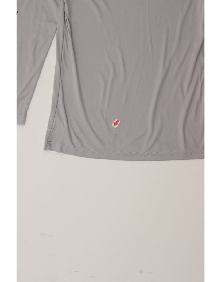 HURLEY Boys Graphic Top Long Sleeve 14-15 Years Large Grey Polyester Vintage Hurley and Second-Hand Hurley from Messina Hembry 