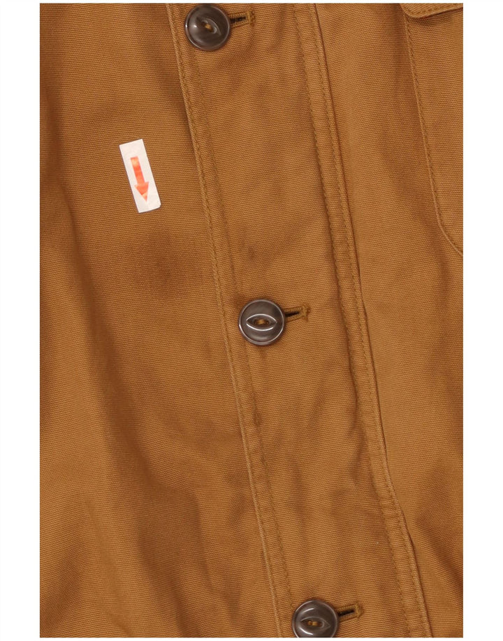 Orvis Herren-Utility-Jacke UK 44 2XL Braune Baumwolle