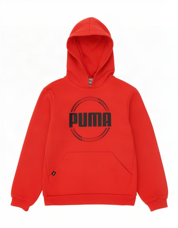 Puma Kapuzenpullover mit Grafik für Jungen, 11–12 Jahre, rote Baumwolle