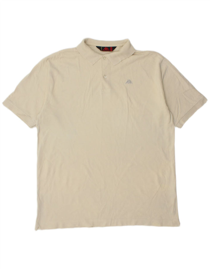 Kappa Herren Poloshirt XL Weiße Baumwolle