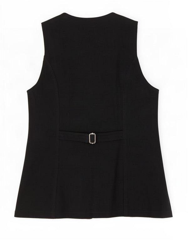 Promod Damen Weste UK 12 Medium Schwarz Polyamid