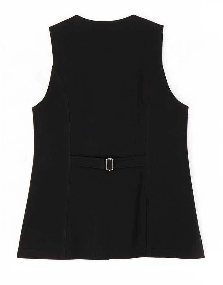 Promod Damen Weste UK 12 Medium Schwarz Polyamid