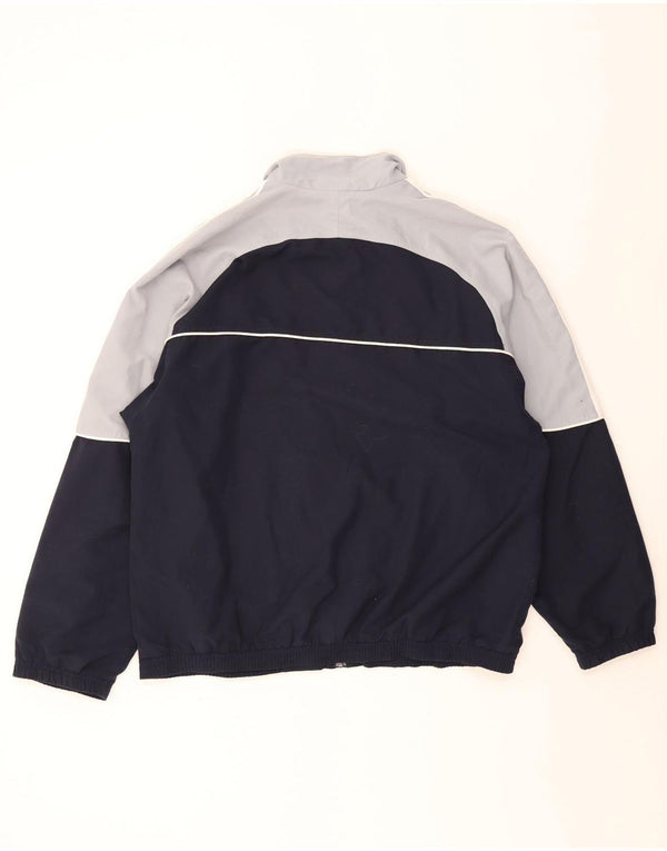 Adidas Herren-Trainingsanzug-Top-Jacke, UK 40/42, mittleres Marineblau, Farbblock