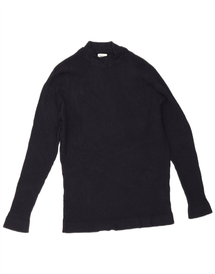 Zara Herren-Pullover mit Rollkragen, XL, Marineblau