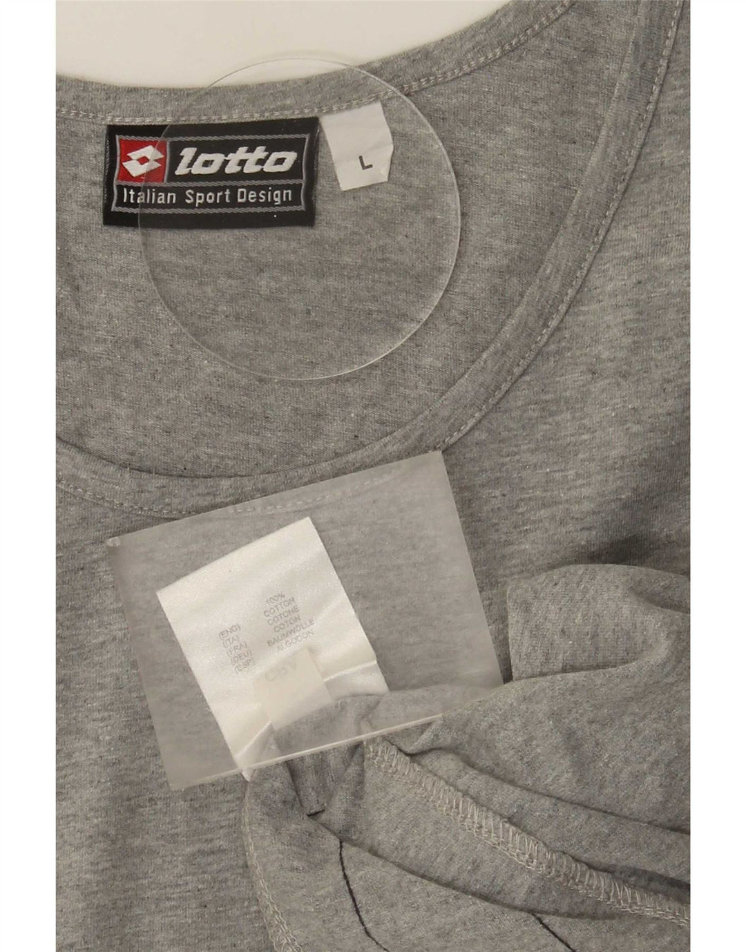 Lotto Herren-Weste, Oberteil, groß, graue Baumwolle