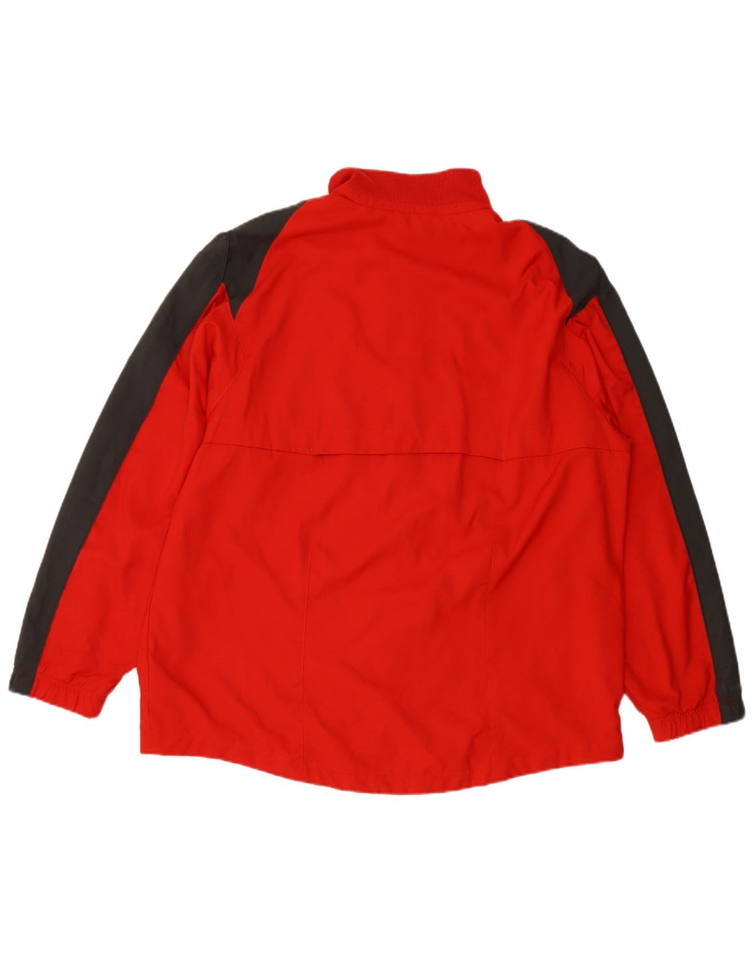 NIKE Herren-Trainingsanzug-Oberteiljacke UK 44/46 XL Roter Colourblock-Polyester