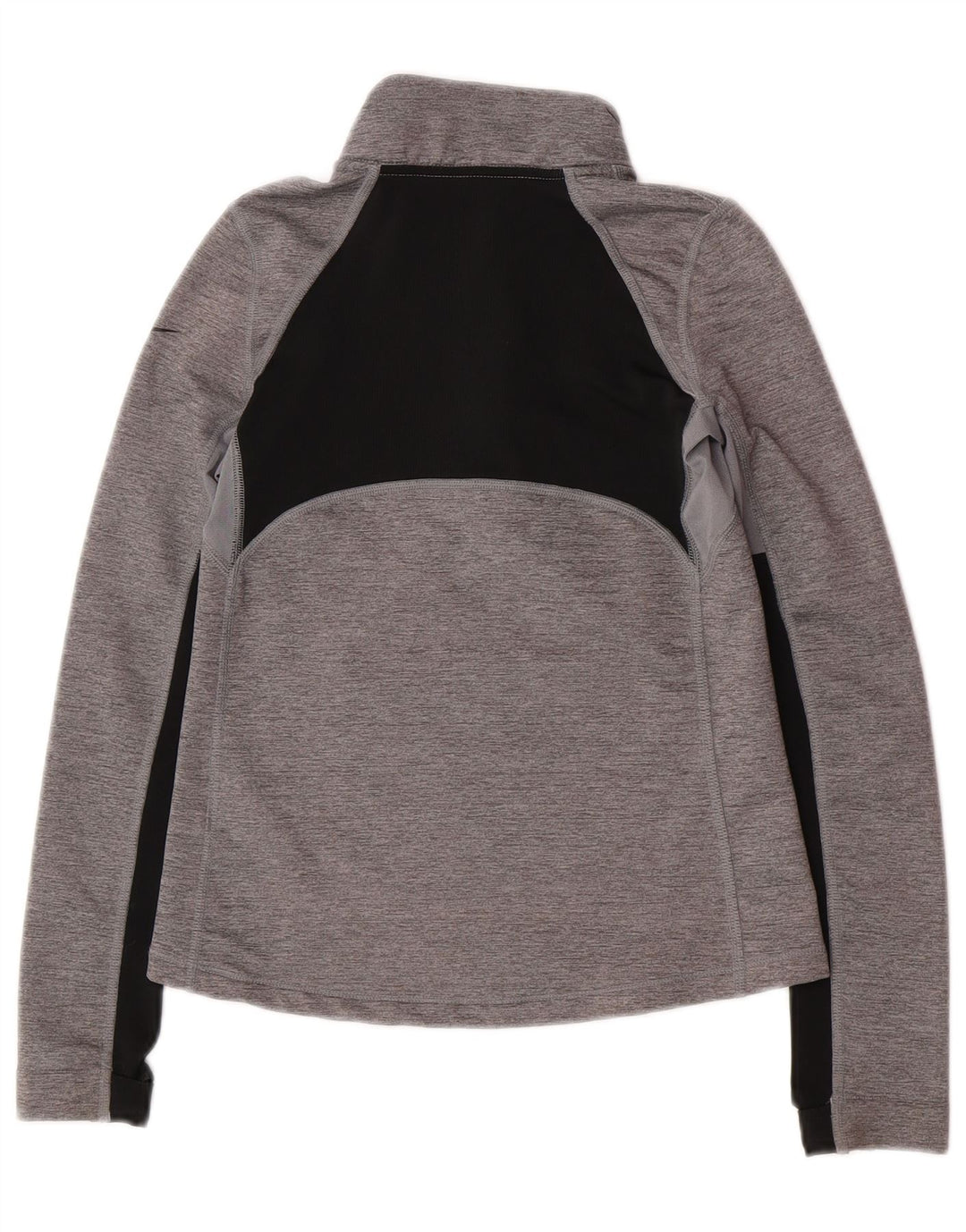 Nike Pullover-Trainingsoberteil für Mädchen, 10–11 Jahre, mittelgrau, Farbblock