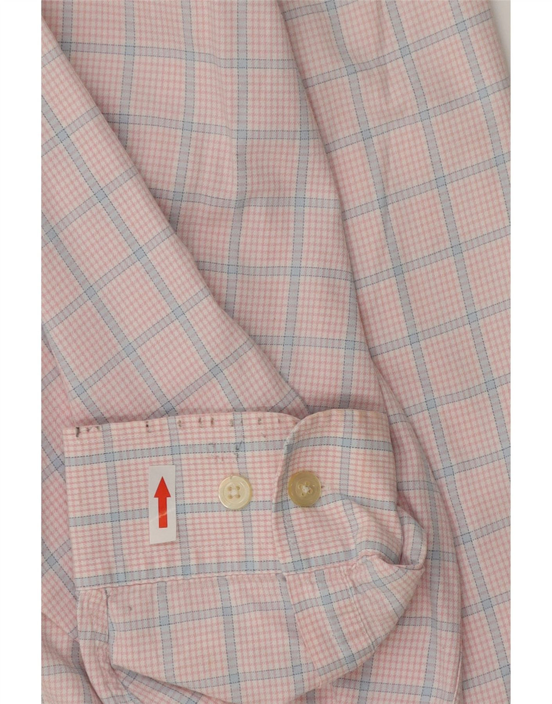 Orvis Herrenhemd 2XL rosa kariert Baumwolle