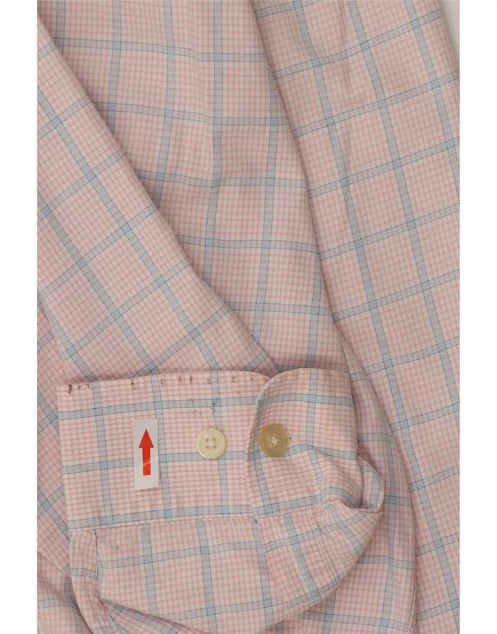 Orvis Herrenhemd 2XL rosa kariert Baumwolle