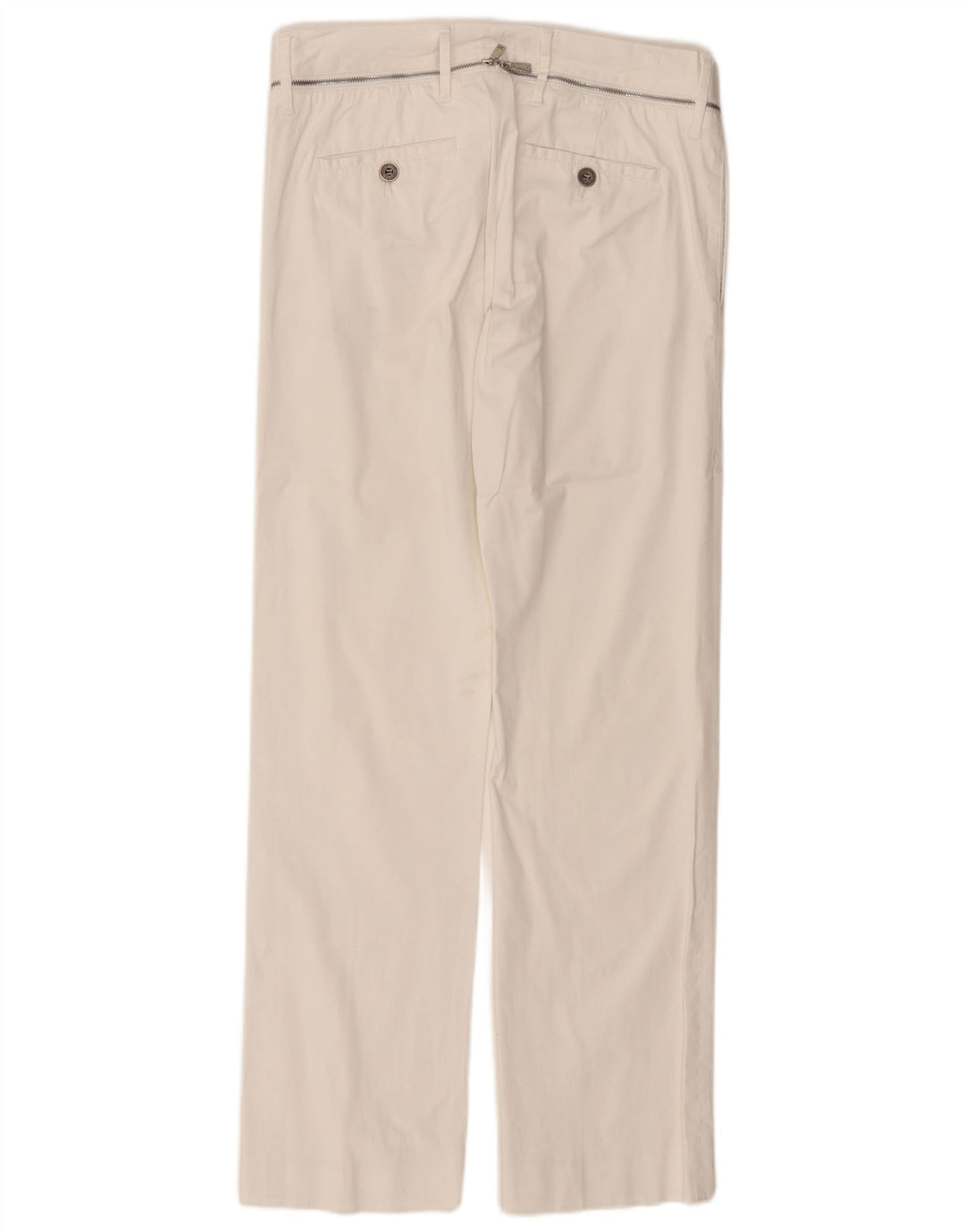 RICHMOND Damen Gerade Freizeithose IT 46 Large W32 L31 Weiß